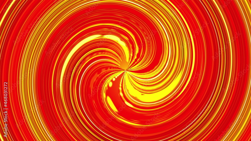 Poster abstract 3d render swirl with twisting lines in constant rotation effect. ring energy sucks in spati