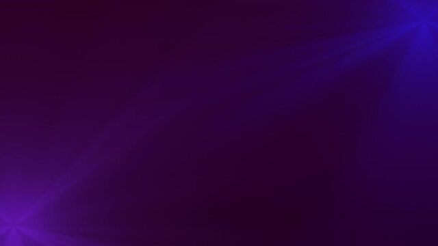 Purple and blue rays on dark background, abstract cinematic and holiday style