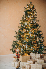 Christmas tree with presents under it