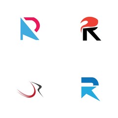 Fototapeta na wymiar Letter R Logo Template vector icon design