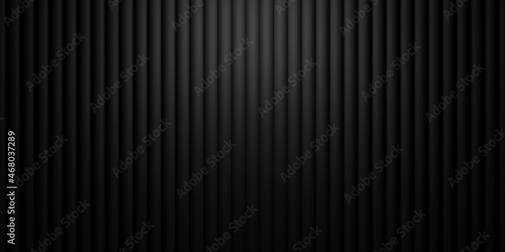 Poster modern minimal black vertical tubes array geometrical pattern background flat lay top view from abov