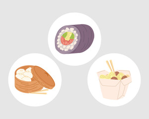 three delicious foods
