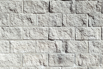 Detail of a rough stone block wall