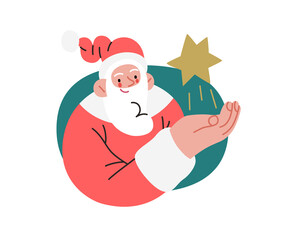 Web Santa - icons set for corporative website.