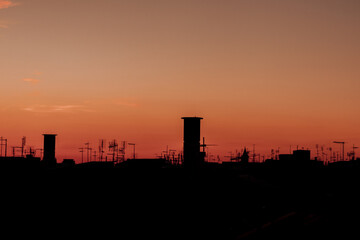 Fototapeta na wymiar Sunset in Rome