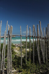 Fototapeta premium fence and sky