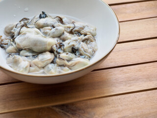 신선한 해산물 굴