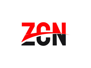 ZCN Letter Initial Logo Design Vector Illustration