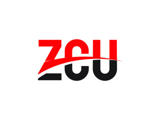 ZCU Letter Initial Logo Design Vector Illustration