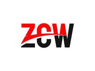 ZCW Letter Initial Logo Design Vector Illustration