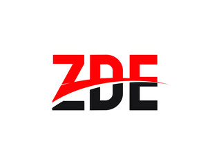 ZDE Letter Initial Logo Design Vector Illustration