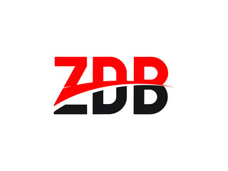 ZDB Letter Initial Logo Design Vector Illustration