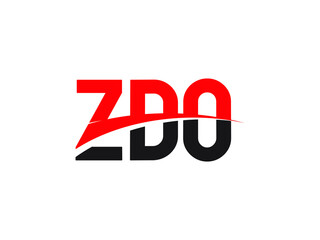 ZDO Letter Initial Logo Design Vector Illustration