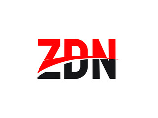 ZDN Letter Initial Logo Design Vector Illustration