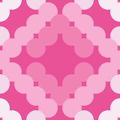 pink abstraction consisting of circles. seamless print from circles. vector abstraction