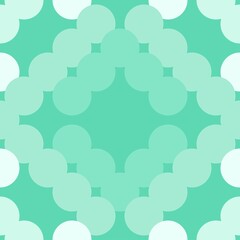 green abstraction consisting of circles. seamless print from circles. vector abstraction
