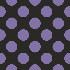 purple circles on a black background. seamless print of peas. pattern consisting of circles for clothing or printing