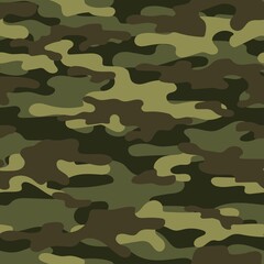 army camouflage. vector print for clothes or print. seamless green pattern	