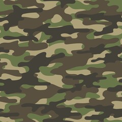 green military camouflage. vector seamless print. army camouflage for clothing or printing
