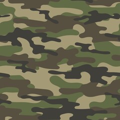 modern green military vector camouflage print, seamless pattern for clothing headband or print. camouflage from pols