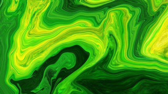 Abstract background painting art with neon green liquid pattern paint brush for thanksgiving poster, banner, website, card background