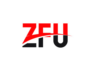ZFU Letter Initial Logo Design Vector Illustration