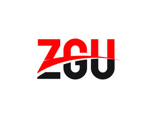 ZGU Letter Initial Logo Design Vector Illustration