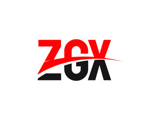 ZGX Letter Initial Logo Design Vector Illustration