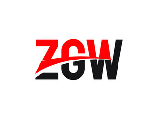 ZGW Letter Initial Logo Design Vector Illustration