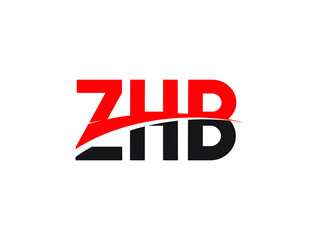 ZHB Letter Initial Logo Design Vector Illustration