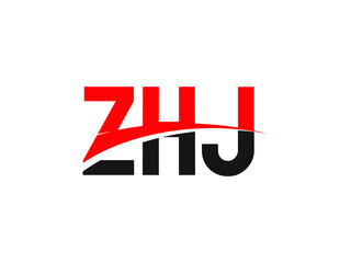 ZHJ Letter Initial Logo Design Vector Illustration