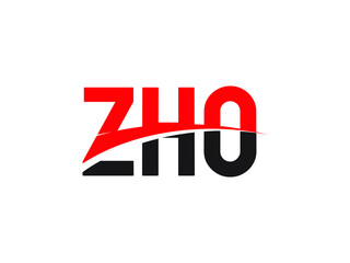 ZHO Letter Initial Logo Design Vector Illustration