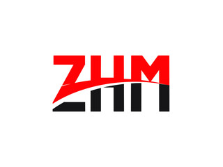 ZHM Letter Initial Logo Design Vector Illustration