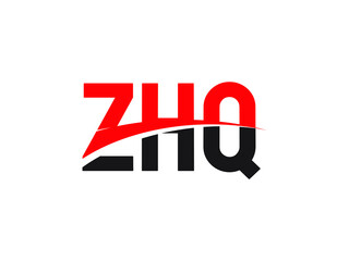 ZHQ Letter Initial Logo Design Vector Illustration