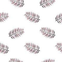 red pink plant branch. seamless print of plants. wind twig pattern for clothing or print