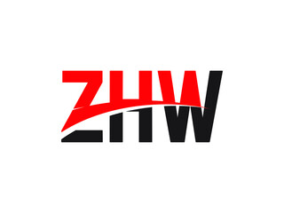 ZHW Letter Initial Logo Design Vector Illustration