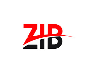 Obraz premium ZIB Letter Initial Logo Design Vector Illustration