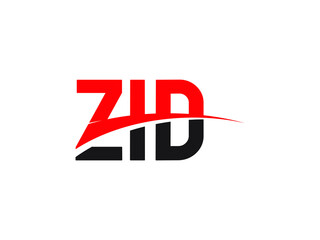 ZID Letter Initial Logo Design Vector Illustration