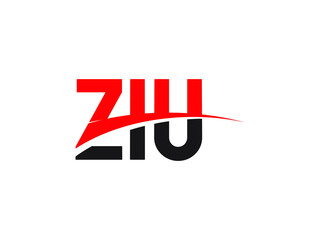 ZIU Letter Initial Logo Design Vector Illustration