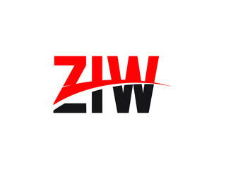 ZIW Letter Initial Logo Design Vector Illustration