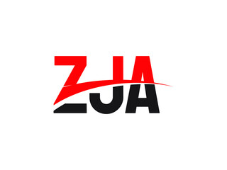 ZJA Letter Initial Logo Design Vector Illustration