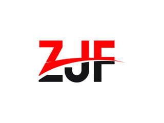 ZJF Letter Initial Logo Design Vector Illustration