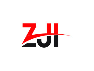 ZJI Letter Initial Logo Design Vector Illustration