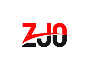 ZJO Letter Initial Logo Design Vector Illustration