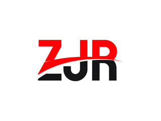 ZJR Letter Initial Logo Design Vector Illustration
