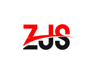 ZJS Letter Initial Logo Design Vector Illustration