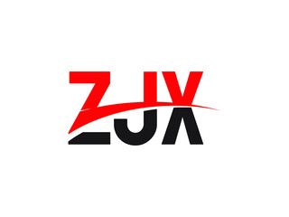 ZJX Letter Initial Logo Design Vector Illustration