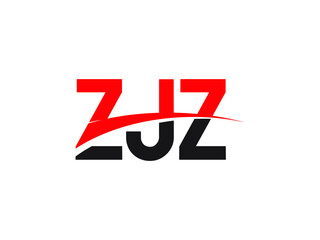 ZJZ Letter Initial Logo Design Vector Illustration