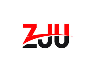 ZJU Letter Initial Logo Design Vector Illustration