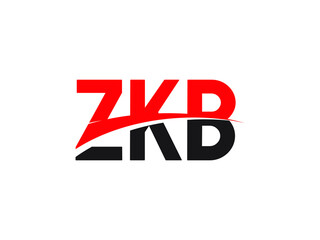 ZKB Letter Initial Logo Design Vector Illustration